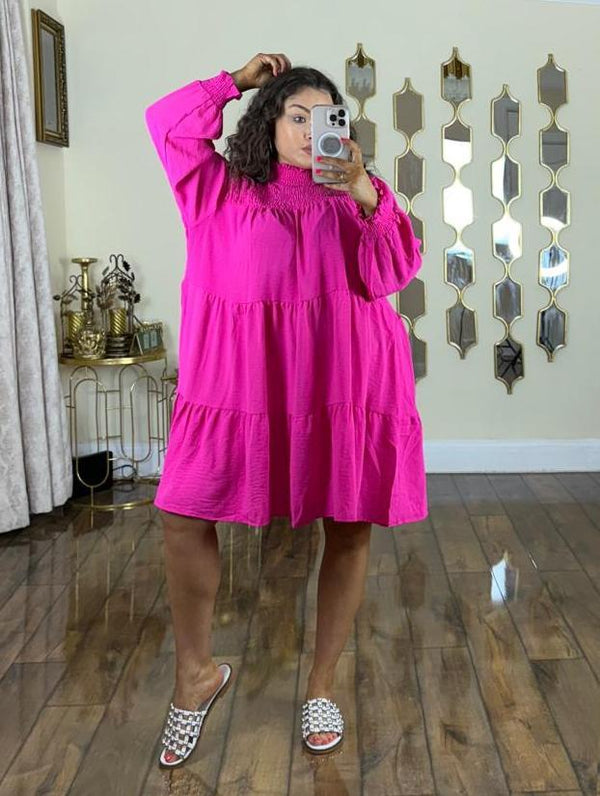 Kind Vibe Women's Summer Dress (One Size 6-16) - Pink