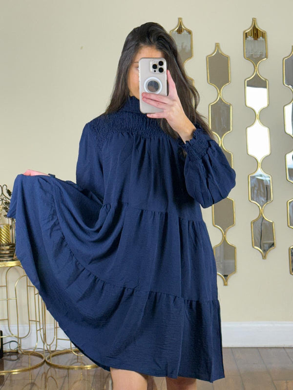 Kind Vibe Women's Summer Dress (One Size 6-16) - Navy