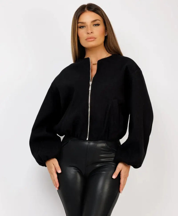 Kind Vibe Women's Premium Quality Bomber Jacket Made In Italy