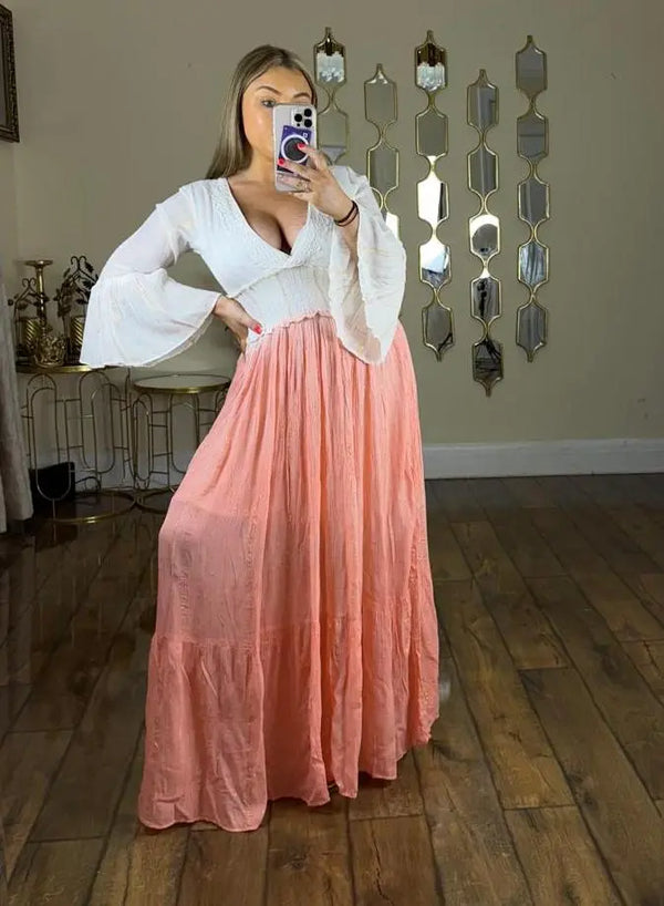 Kind Vibe Womens Summer Maxi Dress (One Size 6-12)