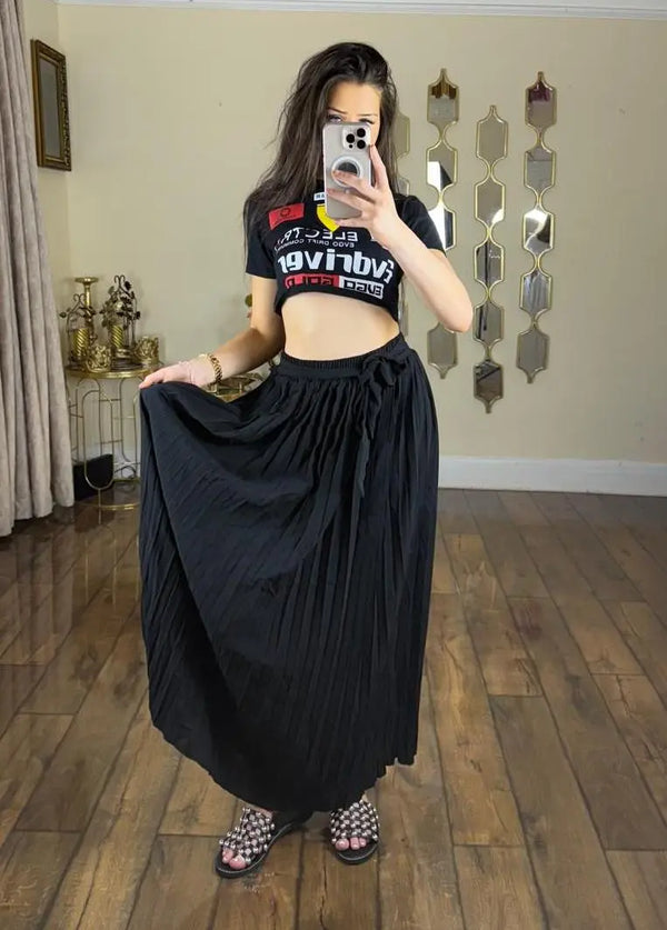 Kind Vibe Women's Printed Summer maxi Skirt (One Size 6-16)